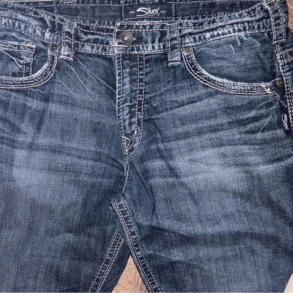 Silver Jeans Men's Dark Blue Relaxed Jeans 34x32